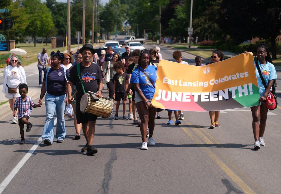 All-Community March in Downtown East Lansing Celebrates Juneteenth