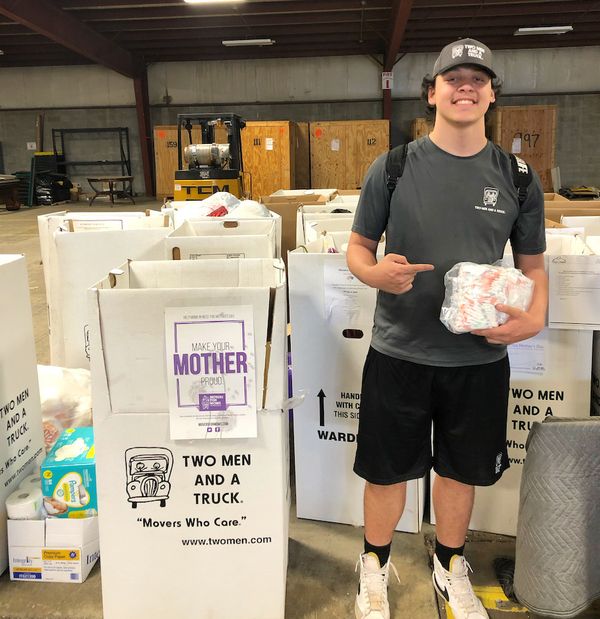 Two Men and a Truck Helps Local Organizations in Honor of Mother’s Day